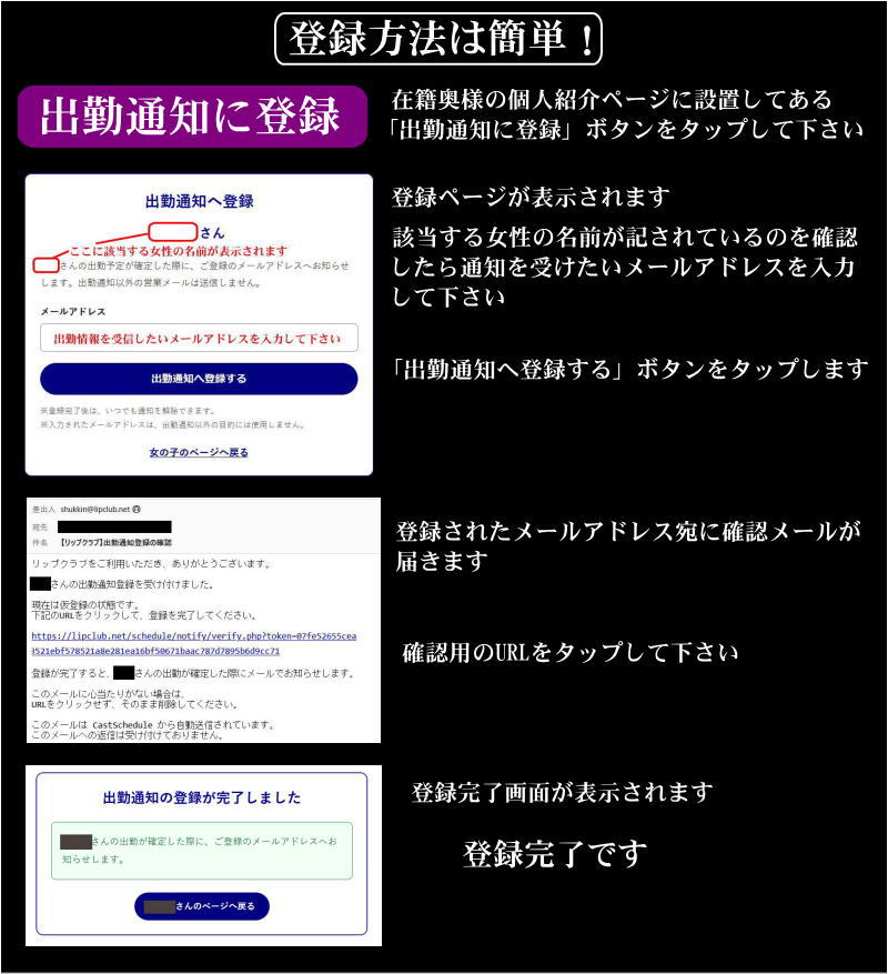 出勤通知登録方法